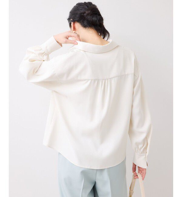 VIS「メタル釦シャツブラウス/イージーケア」|シャツ・ブラウス|