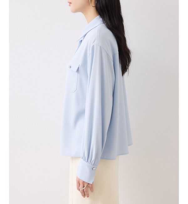 VIS「メタル釦シャツブラウス/イージーケア」|シャツ・ブラウス|