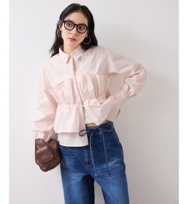 VIS「ビスチェドッキングシャツ/イージーケア」|シャツ・ブラウス|