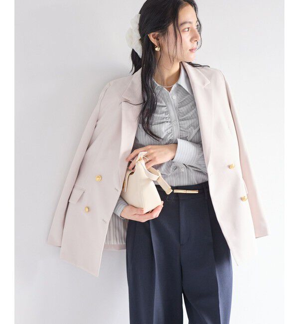 VIS「フロントギャザーシャツ」|シャツ・ブラウス|