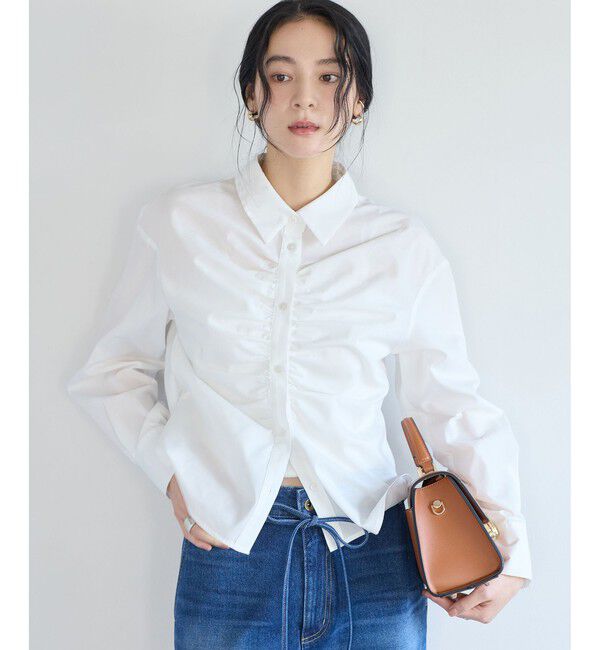 VIS「フロントギャザーシャツ」|シャツ・ブラウス|
