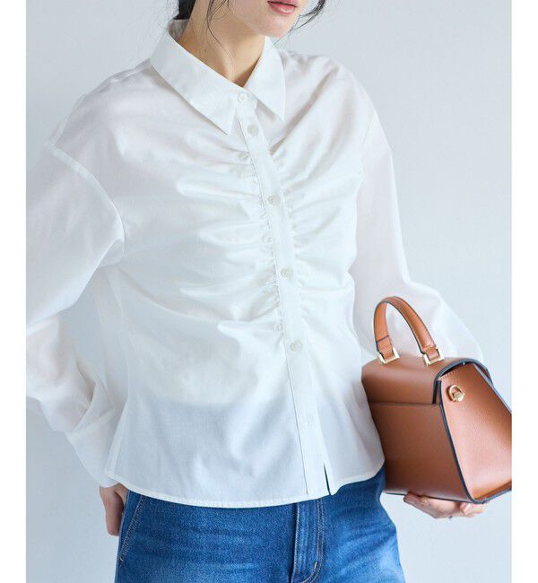 VIS「フロントギャザーシャツ」|シャツ・ブラウス|