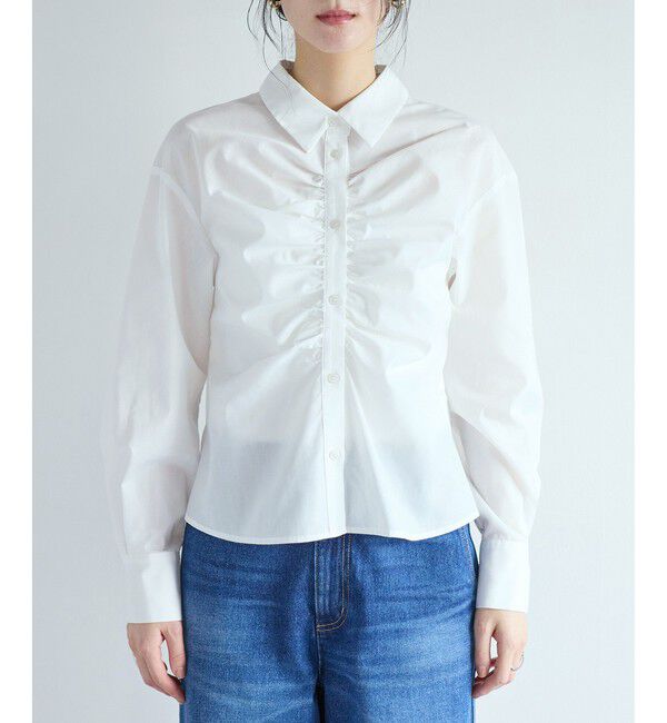 VIS「フロントギャザーシャツ」|シャツ・ブラウス|
