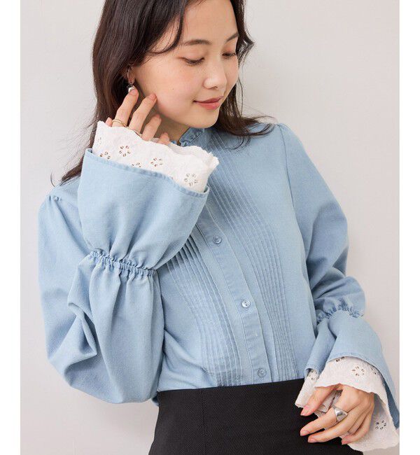 VIS「レイヤードレーススリーブブラウス」|シャツ・ブラウス|