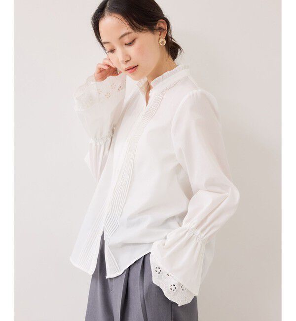 VIS「レイヤードレーススリーブブラウス」|シャツ・ブラウス|