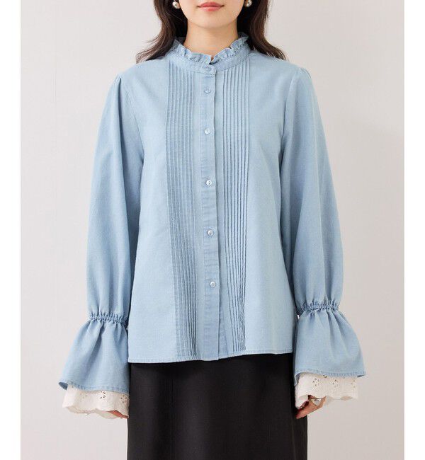 VIS「レイヤードレーススリーブブラウス」|シャツ・ブラウス|
