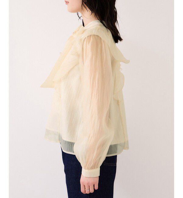 VIS「シャイニーボウタイ長袖ブラウス/イージーケア・2WAY」|シャツ・ブラウス|