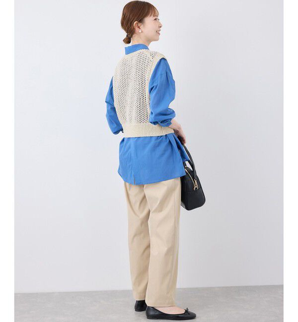 Rope&rsquo;Picnic「透かし編みラメニットベスト」|ベスト・ジレ|