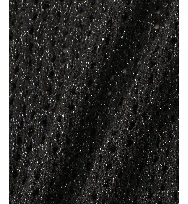 Rope&rsquo;Picnic「透かし編みラメニットベスト」|ベスト・ジレ|