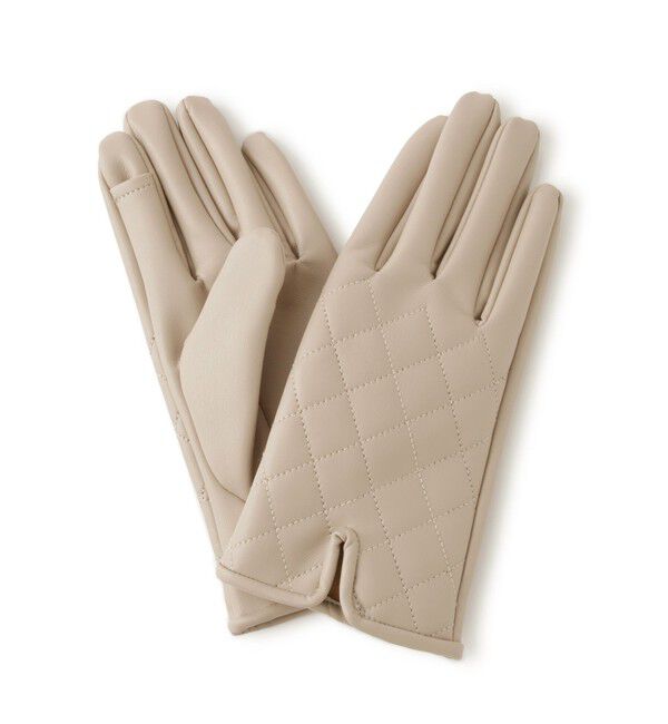 ROPE PICNIC PASSAGE「シンセティックレザーキルティンググローブ」|手袋|