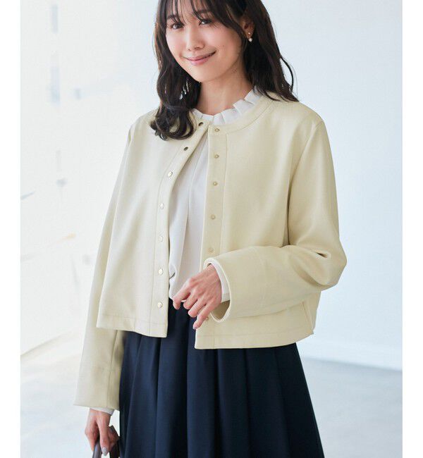 Rope&rsquo;Picnic「マシュマロカーディーブルゾン」|ブルゾン・スタジャン|