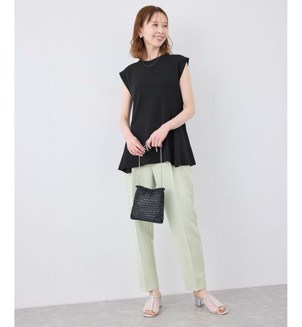 Rope&rsquo;Picnic「【洗濯機OK・アンチピリング】八方映えニット ペプラムニットプルオーバー」|ニット・セーター|