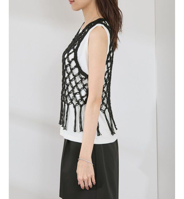 Rope&rsquo;Picnic「かぎ針ビスチェ&times;タンクトップセット」|ベスト・ジレ|