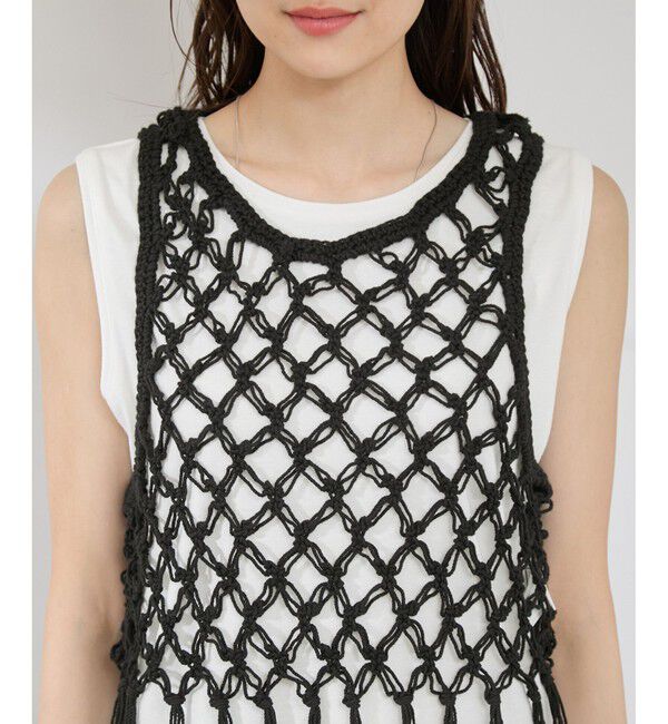 Rope&rsquo;Picnic「かぎ針ビスチェ&times;タンクトップセット」|ベスト・ジレ|
