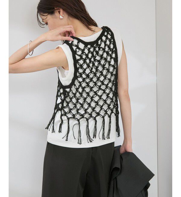 Rope&rsquo;Picnic「かぎ針ビスチェ&times;タンクトップセット」|ベスト・ジレ|