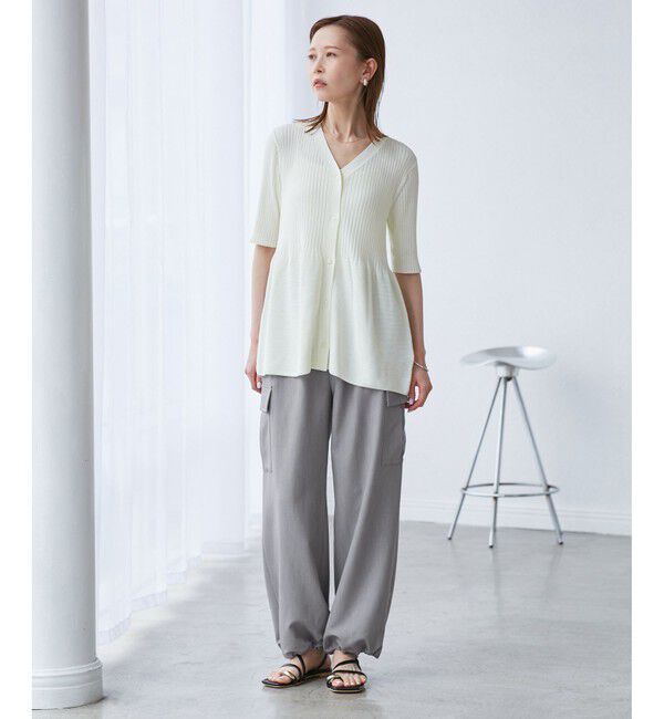 Rope&rsquo;Picnic「【UVカット・接触冷感・イージーケア】イージーカーゴパンツ」|カーゴ|