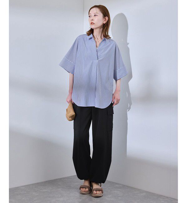 Rope&rsquo;Picnic「【UVカット・接触冷感・イージーケア】イージーカーゴパンツ」|カーゴ|