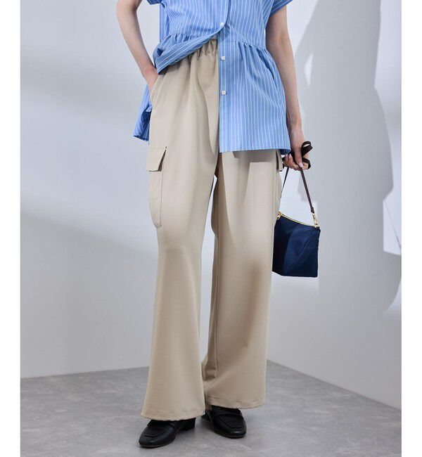 Rope&rsquo;Picnic「【UVカット・接触冷感・イージーケア】イージーカーゴパンツ」|カーゴ|