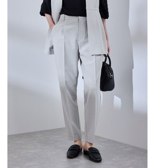 Rope&rsquo;Picnic「【UV対応】【リネンライク・シリーズ】テーパードパンツ/通勤・セットアップ対応」|チノ|
