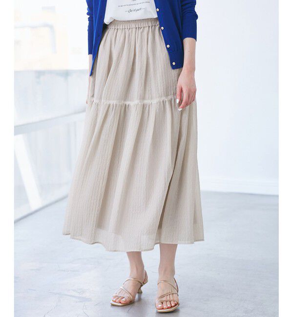 Rope&rsquo;Picnic「シアーティアードスカート」|スカート|