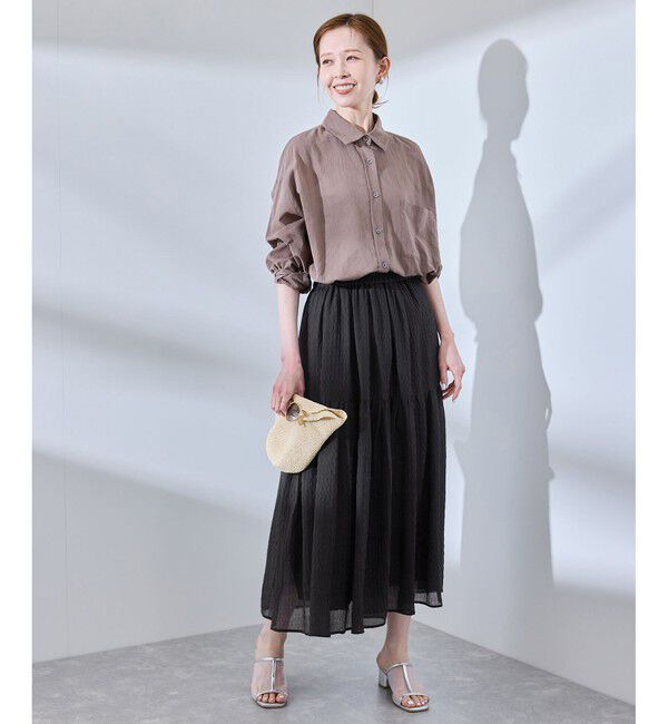 Rope&rsquo;Picnic「シアーティアードスカート」|スカート|