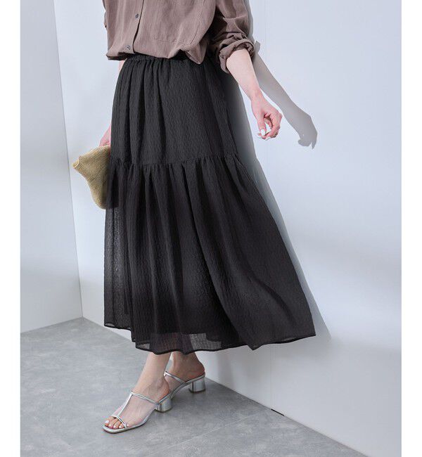 Rope&rsquo;Picnic「シアーティアードスカート」|スカート|