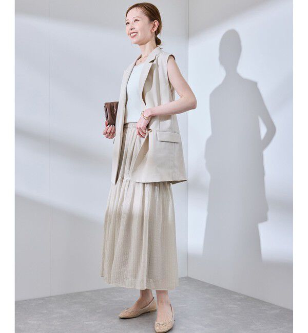 Rope&rsquo;Picnic「シアーティアードスカート」|スカート|