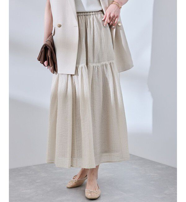 Rope&rsquo;Picnic「シアーティアードスカート」|スカート|