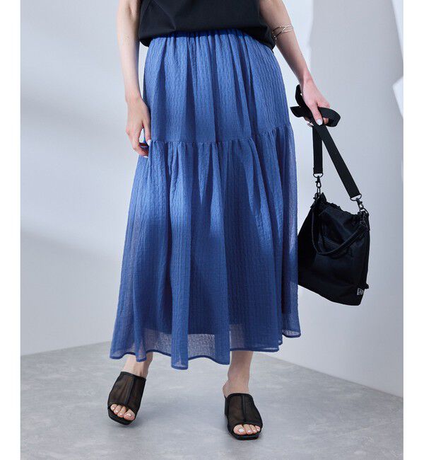 Rope&rsquo;Picnic「シアーティアードスカート」|スカート|