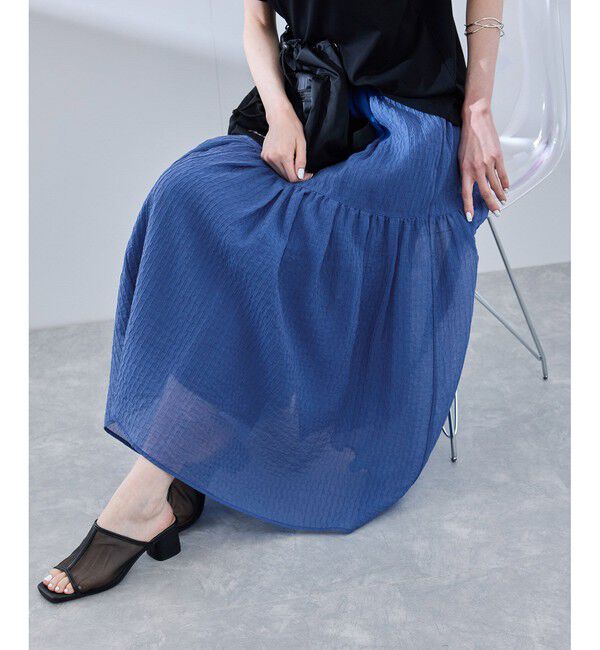 Rope&rsquo;Picnic「シアーティアードスカート」|スカート|