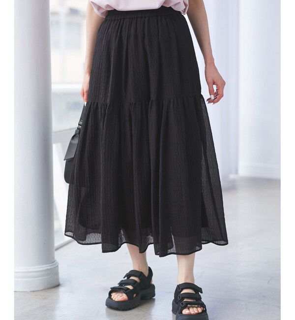 Rope&rsquo;Picnic「シアーティアードスカート」|スカート|