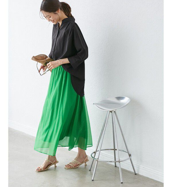 Rope&rsquo;Picnic「【emur/エミュール】バックVタックブラウス」|シャツ・ブラウス|