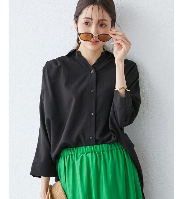 Rope&rsquo;Picnic「【emur/エミュール】バックVタックブラウス」|シャツ・ブラウス|