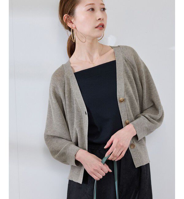 Rope&rsquo;Picnic「LEVITA片畔ニットカーディガン」|カーディガン|