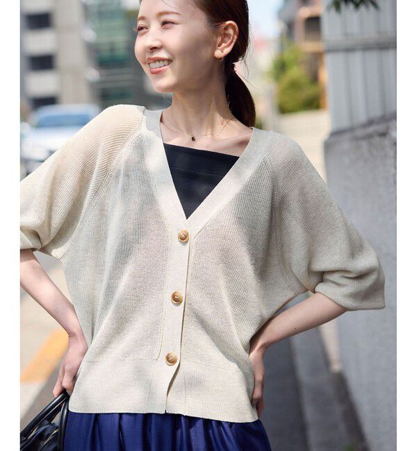 Rope&rsquo;Picnic「LEVITA片畔ニットカーディガン」|カーディガン|