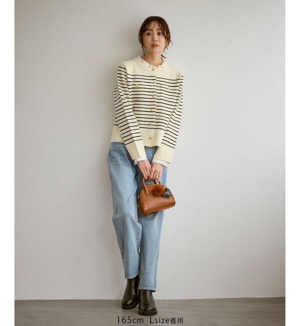 Rope&rsquo;Picnic「ミラノリブ金ボタンニットカーディガン」|カーディガン|