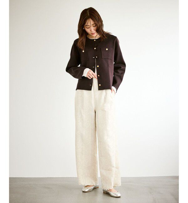 Rope&rsquo;Picnic「ミラノリブ金ボタンニットカーディガン」|カーディガン|