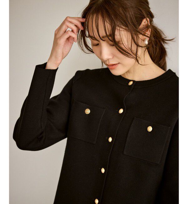 Rope&rsquo;Picnic「ミラノリブ金ボタンニットカーディガン」|カーディガン|