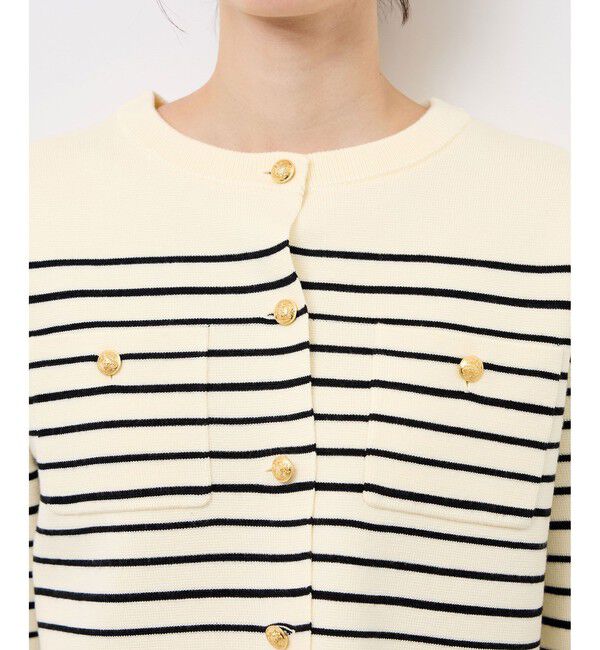 Rope&rsquo;Picnic「ミラノリブ金ボタンニットカーディガン」|カーディガン|