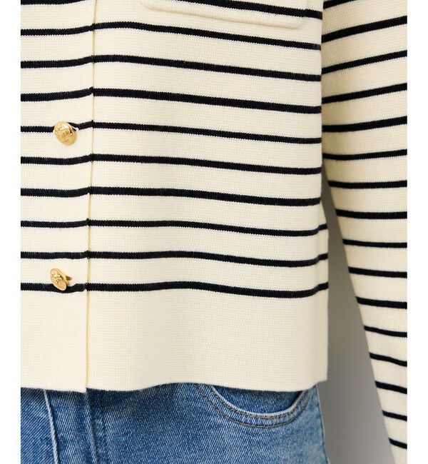 Rope&rsquo;Picnic「ミラノリブ金ボタンニットカーディガン」|カーディガン|