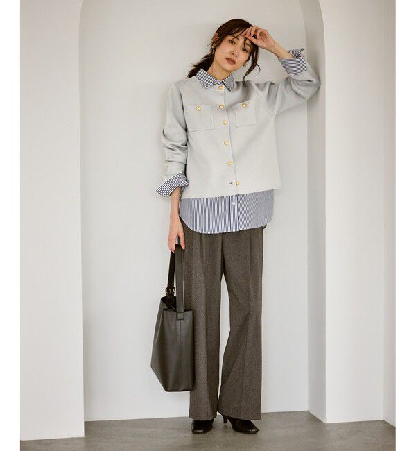 Rope&rsquo;Picnic「ミラノリブ金ボタンニットカーディガン」|カーディガン|