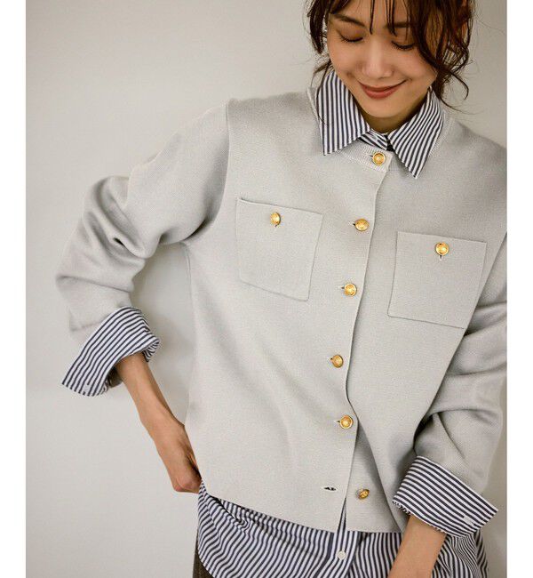 Rope&rsquo;Picnic「ミラノリブ金ボタンニットカーディガン」|カーディガン|