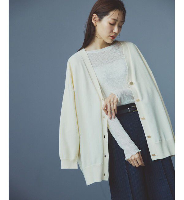 Rope&rsquo;Picnic「Vネックフォルムカーディガン」|カーディガン|