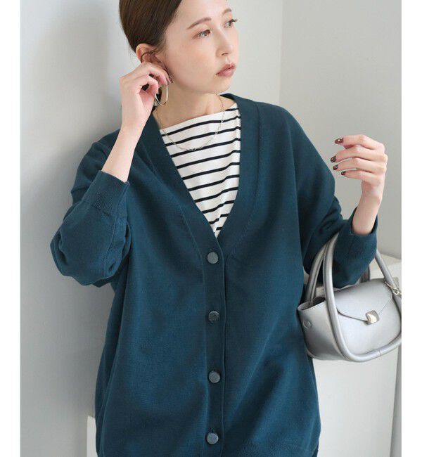 Rope&rsquo;Picnic「Vネックフォルムカーディガン」|カーディガン|