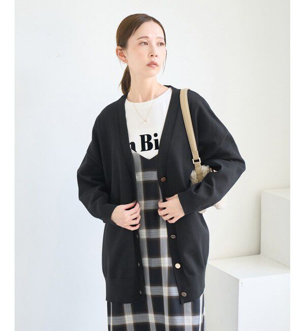 Rope&rsquo;Picnic「Vネックフォルムカーディガン」|カーディガン|