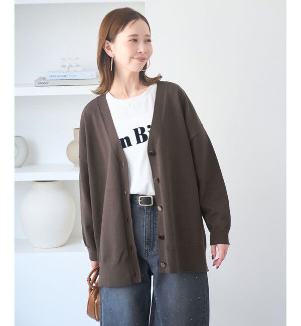 Rope&rsquo;Picnic「Vネックフォルムカーディガン」|カーディガン|