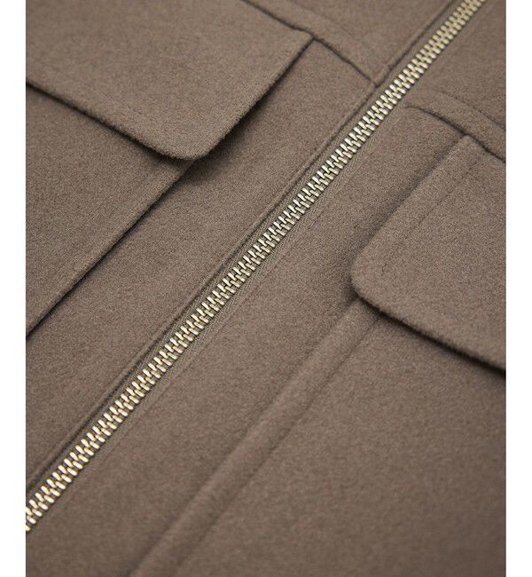 Rope&rsquo;Picnic「ジャージーメルトンシリーズ ポケット付きジップブルゾン/リンクコーデ」|ブルゾン・スタジャン|