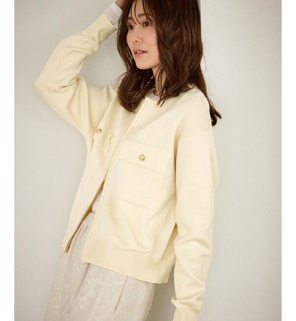 Rope&rsquo;Picnic「【WEB限定】ミラノリブダブルジップニットカーディガン」|カーディガン|