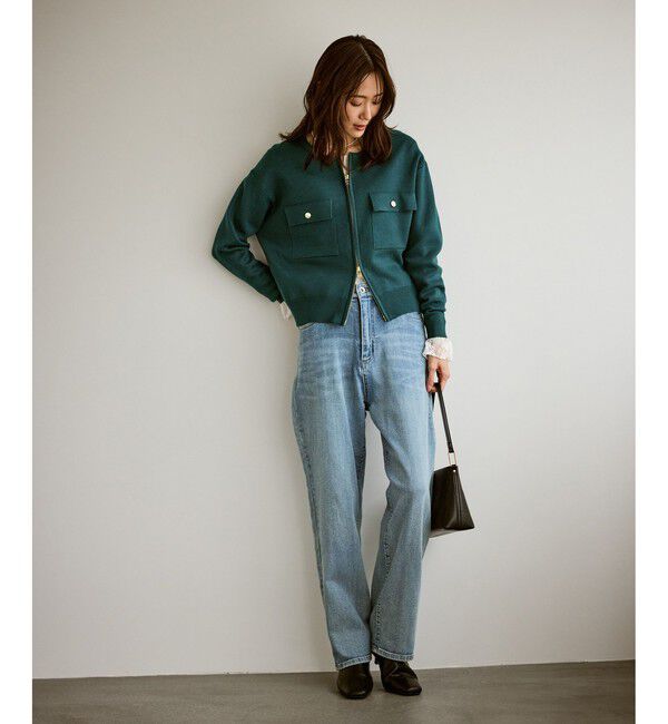 Rope&rsquo;Picnic「【WEB限定】ミラノリブダブルジップニットカーディガン」|カーディガン|