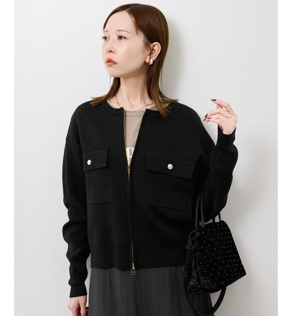 Rope&rsquo;Picnic「【WEB限定】ミラノリブダブルジップニットカーディガン」|カーディガン|